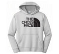 The Cross Face - Grey Dry Fit Hoodie