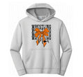 Wrestling Mom - Orange - Grey Dry Fit Hoodie