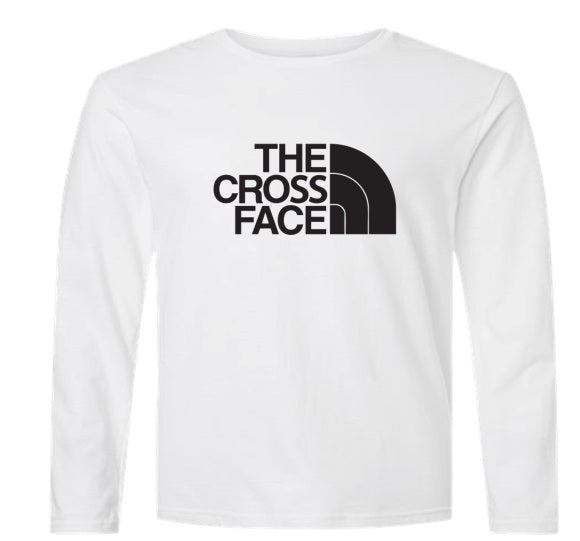 Cross Face - Black - Grey Dry Fit Long Sleeve Shirt