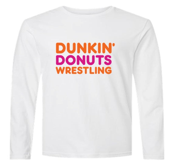 Dunkin Donuts Wrestling - Grey Dry Fit Long Sleeve Shirt