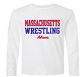 Massachusetts Wrestling Mom - Grey Dry Fit Long Sleeve Shirt