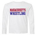Massachusetts Wrestling - Grey Dry Fit Long Sleeve Shirt