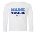 Maine Wrestling Mom - Grey Dry Fit Long Sleeve Shirt