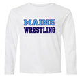 Maine Wrestling - Grey Dry Fit Long Sleeve Shirt