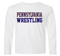 Pennsylvania Wrestling - Grey Dry Fit Long Sleeve Shirt