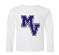 MV Long Sleeve Dry Fit Shirt - Silver with MV