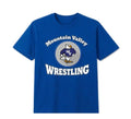 MV Short Sleeve Cotton T-Shirt - Blue with Logo 1
