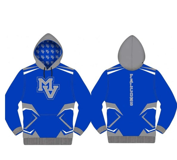 MV Hoodie - Blue & Silver