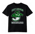 Black Short Sleeve Cotton T-Shirt - New Milford Wrestling