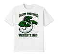 White Short Sleeve Cotton T-Shirt - New Milford Wrestling