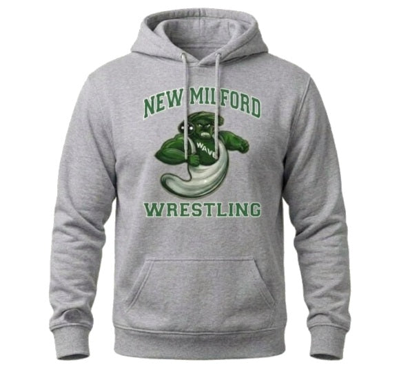 Grey Hoodie - New Milford Wrestling