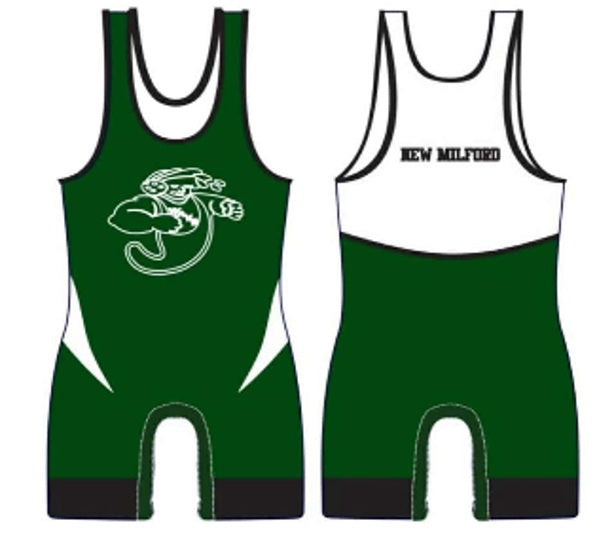Team Singlet - New Milford - Green & White
