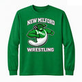 Green Long Sleeve Cotton Shirt - New Milford Wrestling