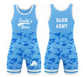 *Girl's Cut - Smitty's Baby Blue Camo Singlet