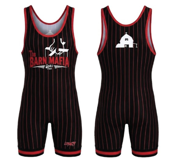 Barn Mafia Red Singlet
