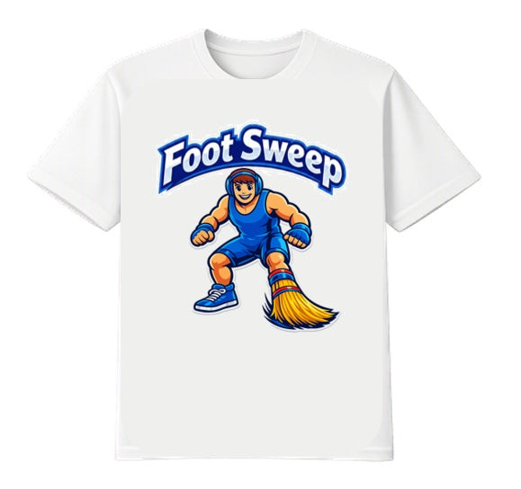 Foot Sweep Wrestling Pun - T-Shirt