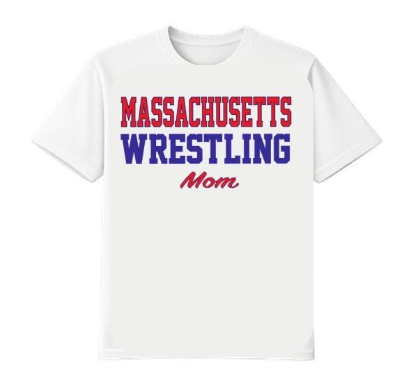 Massachusetts Wrestling - Mom - T-Shirt