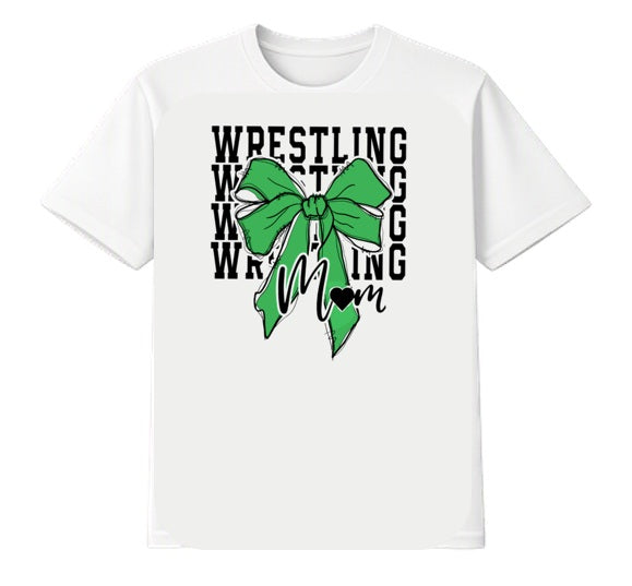 Wrestling Mom - Green - T-Shirt