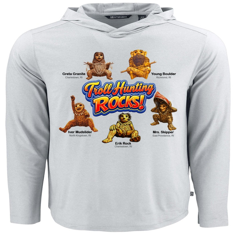 Troll Hunting Rocks - Grey Hoodie