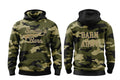 Barn Army Camo Cotton Hooded Sweatshirt